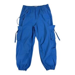 SO Cargo Jogger Pants L Blue Utility Streetwear Gorpcore Urban Outdoor Y2K